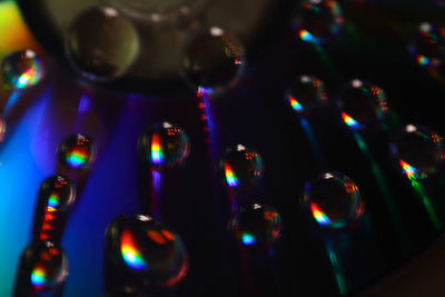 Close-up of illuminated lights