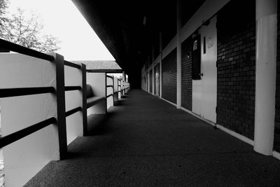 Empty alley amidst buildings