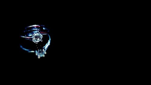 Close-up of over black background