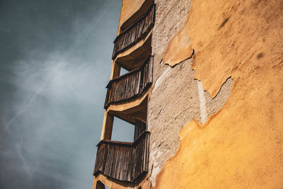 Low angle view of building against sky