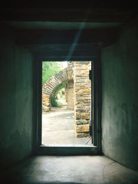 Entrance of building