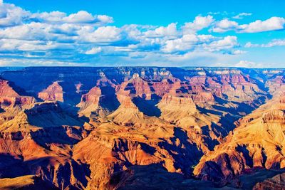 Scenic view of grand canyon national park against sky