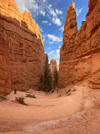 Rock formations in desert