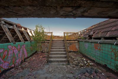 Low angle view of staircase