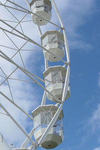 Low angle view of ferris wheel against sky