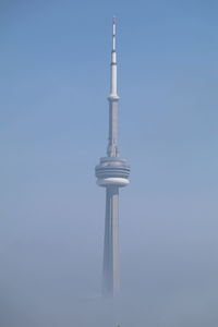 Low angle view of communications tower