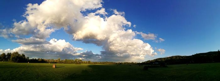 Panoramic view of landscape against sky