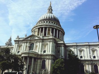 Low angle view of building against sky