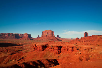 Rock formations in a desert