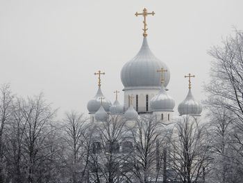 Church in winter forest