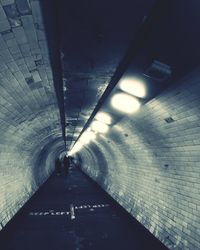 Illuminated tunnel