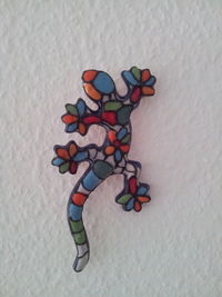 Multi colored balloons on table