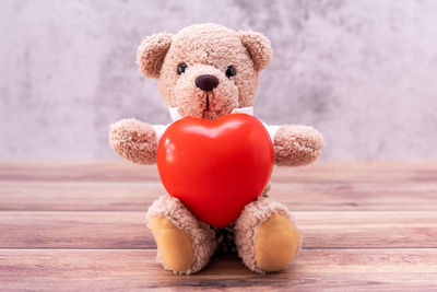 Close-up of stuffed toy on table