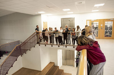 Children on school corridor