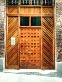 Closed window of house