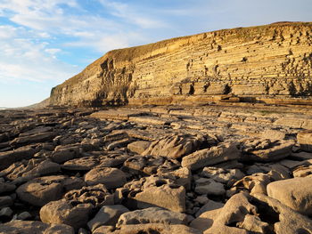 View of rock formations