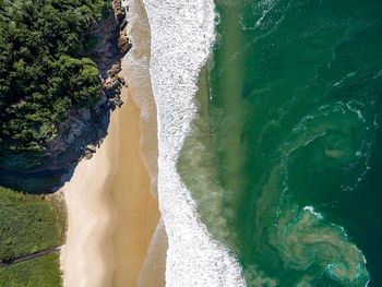 Aerial view of praia brava beach