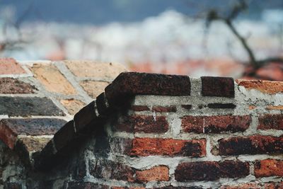 Close-up of brick wall