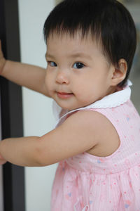 Portrait of cute baby girl