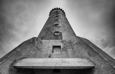 Low angle view of built structure against sky