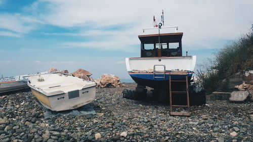 Fishing boats on the beach