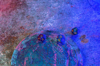 High angle view of water
