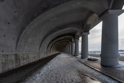 Empty corridor of building