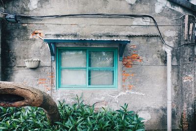 Window of old building