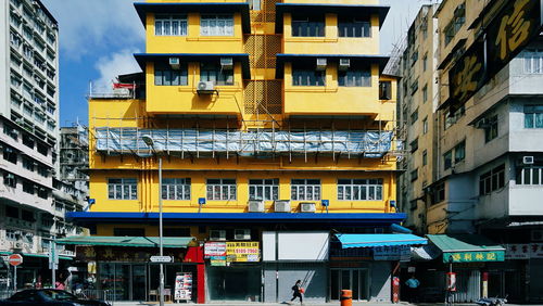 Cars on road in city