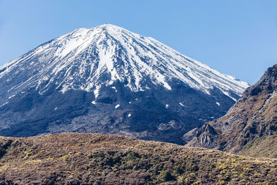 Low angle view of mountain against sky