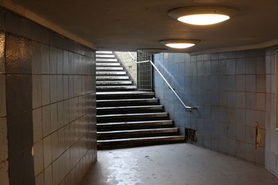 Empty corridor of building
