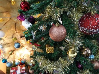Close-up of christmas tree