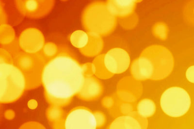 Defocused image of illuminated lights