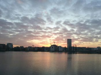 Cityscape at sunset