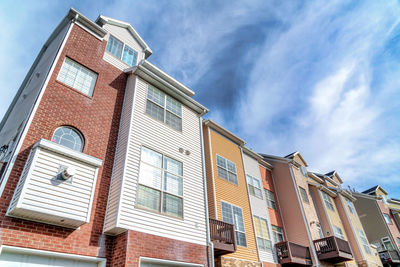 Low angle view of building against sky