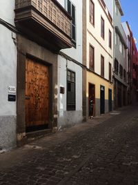 Street amidst buildings in town