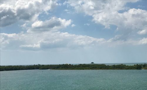 Scenic view of sea against sky
