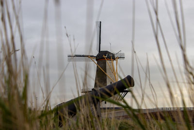 View of sailboat in lake