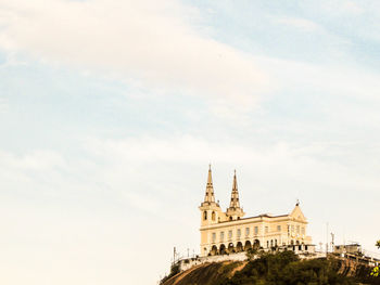 Low angle view of church against sky