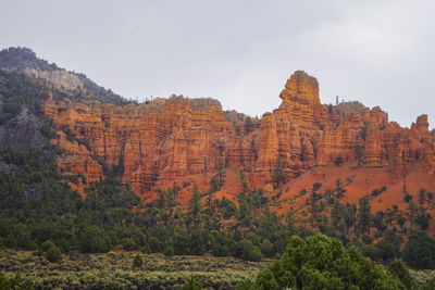 View of rock formations