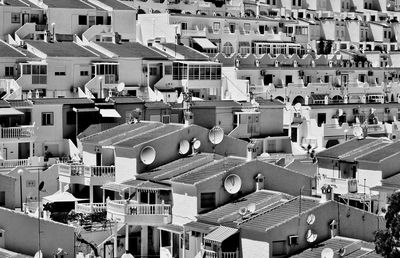 High angle view of cityscape