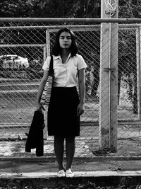 Portrait of young woman