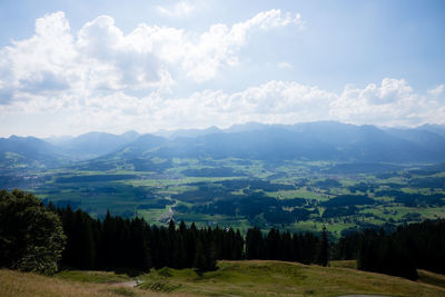 Scenic view of landscape against sky