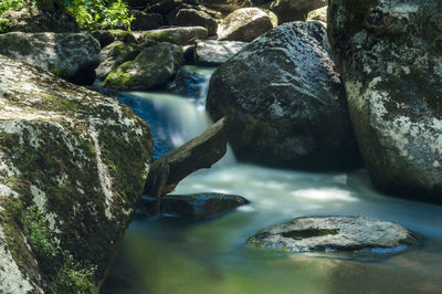 Rocks in stream