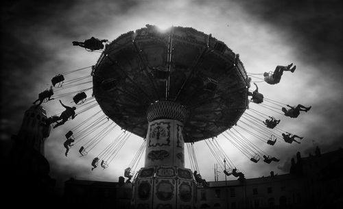 Low angle view of ferris wheel