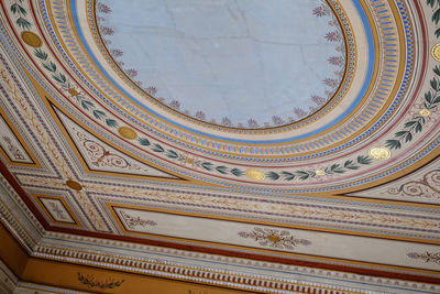 Low angle view of ceiling of building