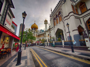 Panoramic view of cathedral against sky in city