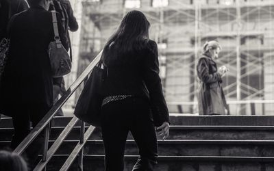 Woman looking at camera