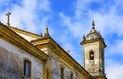 Low angle view of church against sky