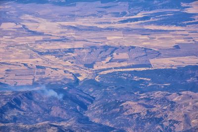 Rocky mountains aerial from airplane southwest colorado and utah. united states of america. usa.